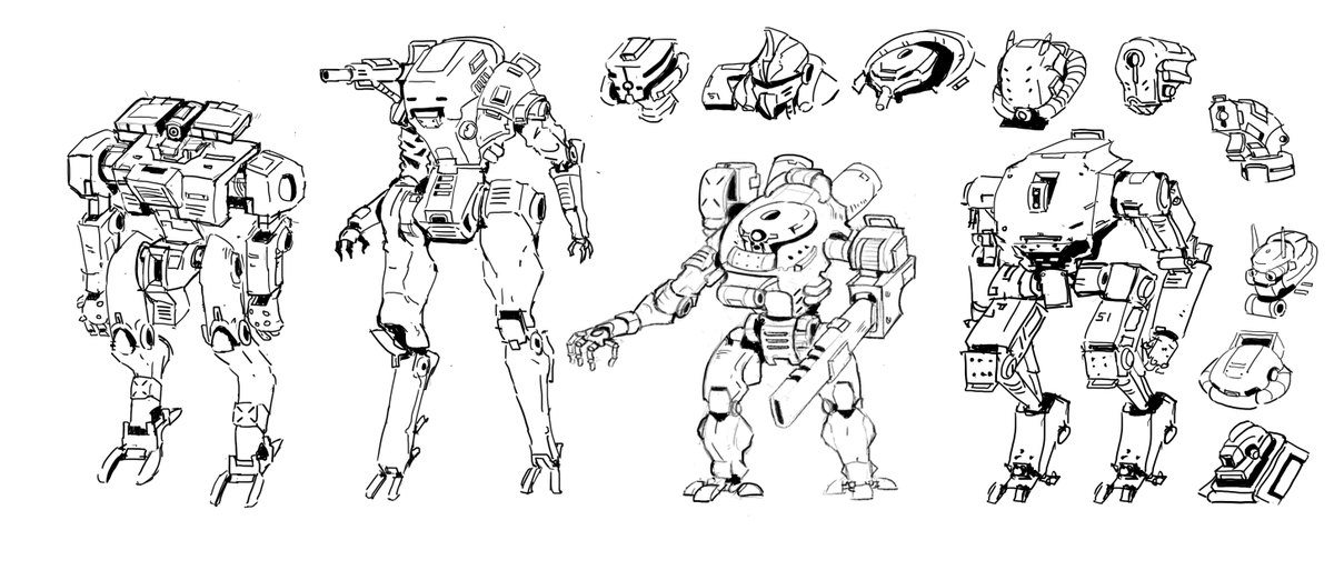 Mech Sketches for now
First Post
#illustration #lineart #draw #drawing #mech #art #robots #conceptart #cyberpunk #briansum #scifiart