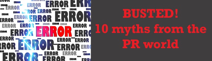 Think PR professionals can boss journalists around? Think again. We're setting the record straight. Check out our blog as we bust ten of the biggest myths in the public relations world: a3.ax/MIGpy #StoragePRSpecialists #PRMyths
