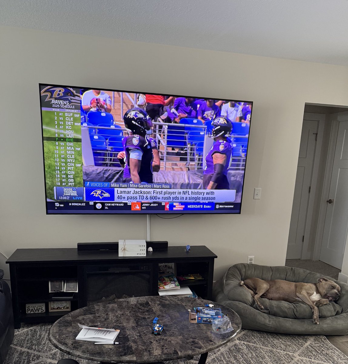 Walked into the living room after a long lab session the other day…. My girl was watching training camp reps taking notes for her fantasy football drafts. She might just be locked in man…. Is anyone else’s girl ready for football season?🏈🔒