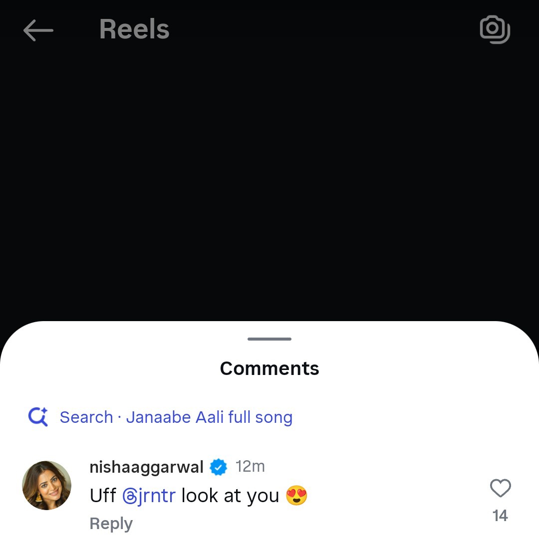 Uff <a href="/tarak9999/">Jr NTR</a> Look At You 😍

<a href="/AggNisha/">Nisha Aggarwal</a> Commented For #SalamAnali Song 🔥. #War2
