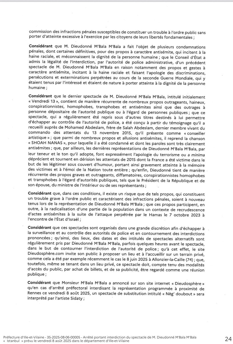 MbalaDieudo's tweet photo. Et de 3 arrêtés en 24heures mon nouveau record! Je sens qu’on va bien se marrer ce week-end, je vais mobiliser à moi seul la moitié des effectifs de police et gendarmerie, les narcotraficants vont m’adorer, week-end open bar. Venez! plus on est de fous… https://t.co/a9q36CKn7x https://t.co/Nvfp6ylw2t