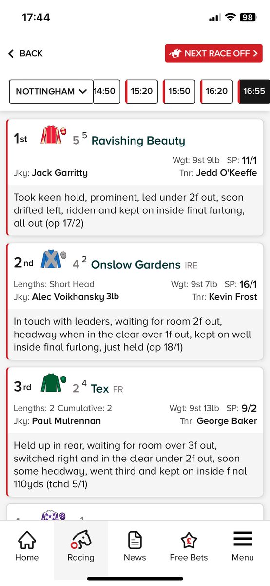 Onslow Garden came 2nd in the 16:55 @nottingham_racecourse ridden by <a href="/thevoik/">더ㅣㅂㅗㅣㄱ</a> 

Congratulations to Dr &amp; Mrs Voikhansky #keepitinthefamily