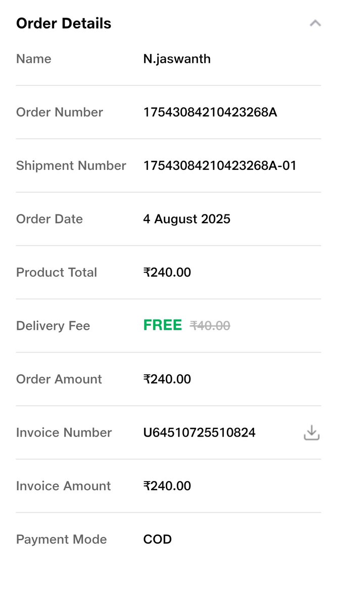 NVS_Jaswanth's tweet image. @JioMart I received a mismatched item in my order. The delivery agent collected it on the spot for replacement, but it&apos;s been 3 days and I haven&apos;t received the correct item. I&apos;ve contacted @JioMart_Support but the issue is still unresolved. Please help. #jio #jiomart @josh_techy