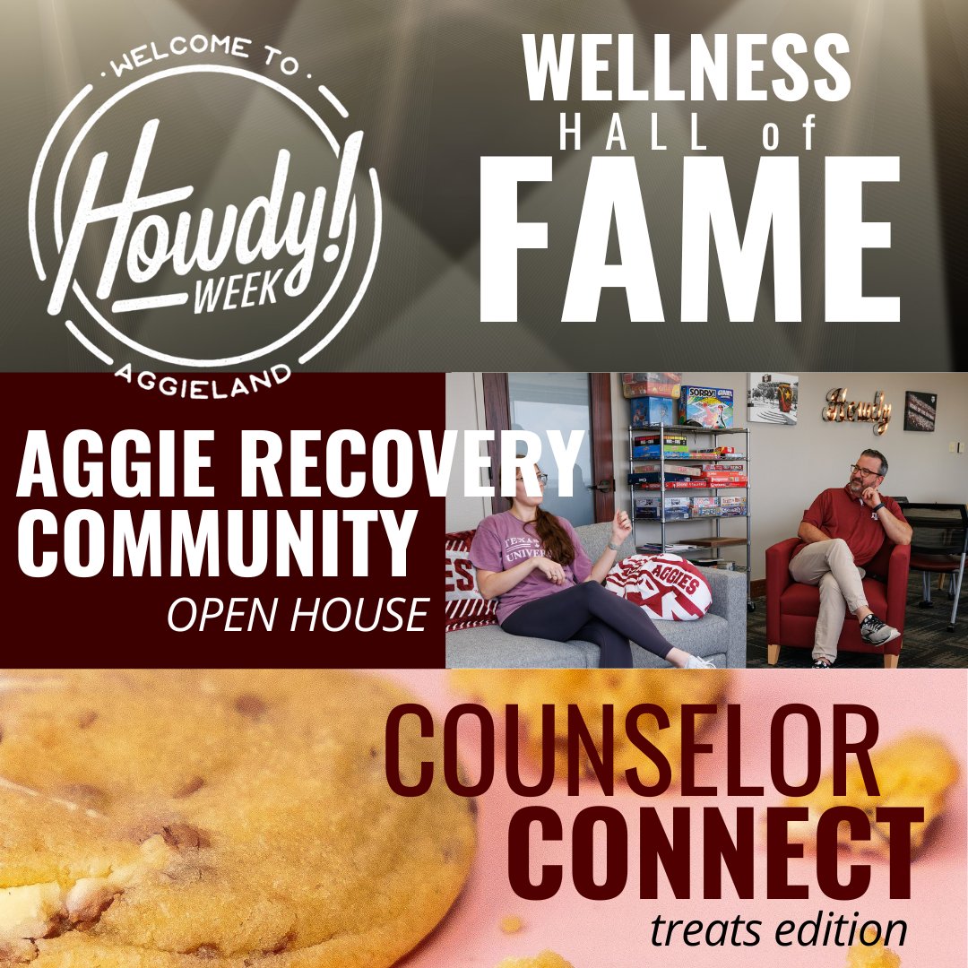Texas A&M University Health Services (@tamuuhs) on Twitter photo Unsure how Texas A&M University Health Services can serve you? Check out our events during Howdy Week for all the details. <a href="/NSFPtamu/">Texas A&M New Student & Family Programs</a>
tx.ag/UHShowdyweek
#howdyweek #nsfptamu Unsure how Texas A&M University Health Services can serve you? Check out our events during Howdy Week for all the details. <a href="/NSFPtamu/">Texas A&M New Student & Family Programs</a>
tx.ag/UHShowdyweek
#howdyweek #nsfptamu