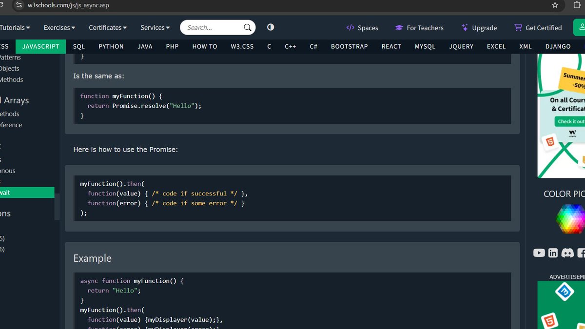 confusedpiyush's tweet image. final task of day , going to complete async await to end advance js .
will solve some questn tomorrow and start oops .
GN😴
#100daysofcoding , #LearnInPublic