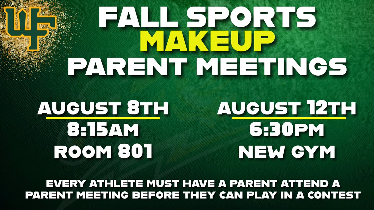 Miss last night's parent meeting? Go to one of the makeup sessions!
