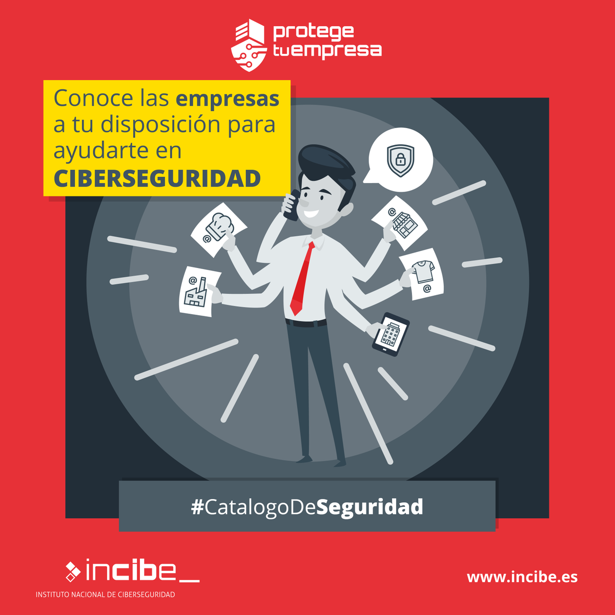 El catálogo de empresas de #ciberseguridad de <a href="/INCIBE/">INCIBE</a> recoge a empresas proveedoras de soluciones de #ciberseguridad del mercado español y sus productos y servicios.

Si tu empresa ofrece soluciones de ciberseguridad ¡Forma parte! 👉 incibe.es/empresas/herra…