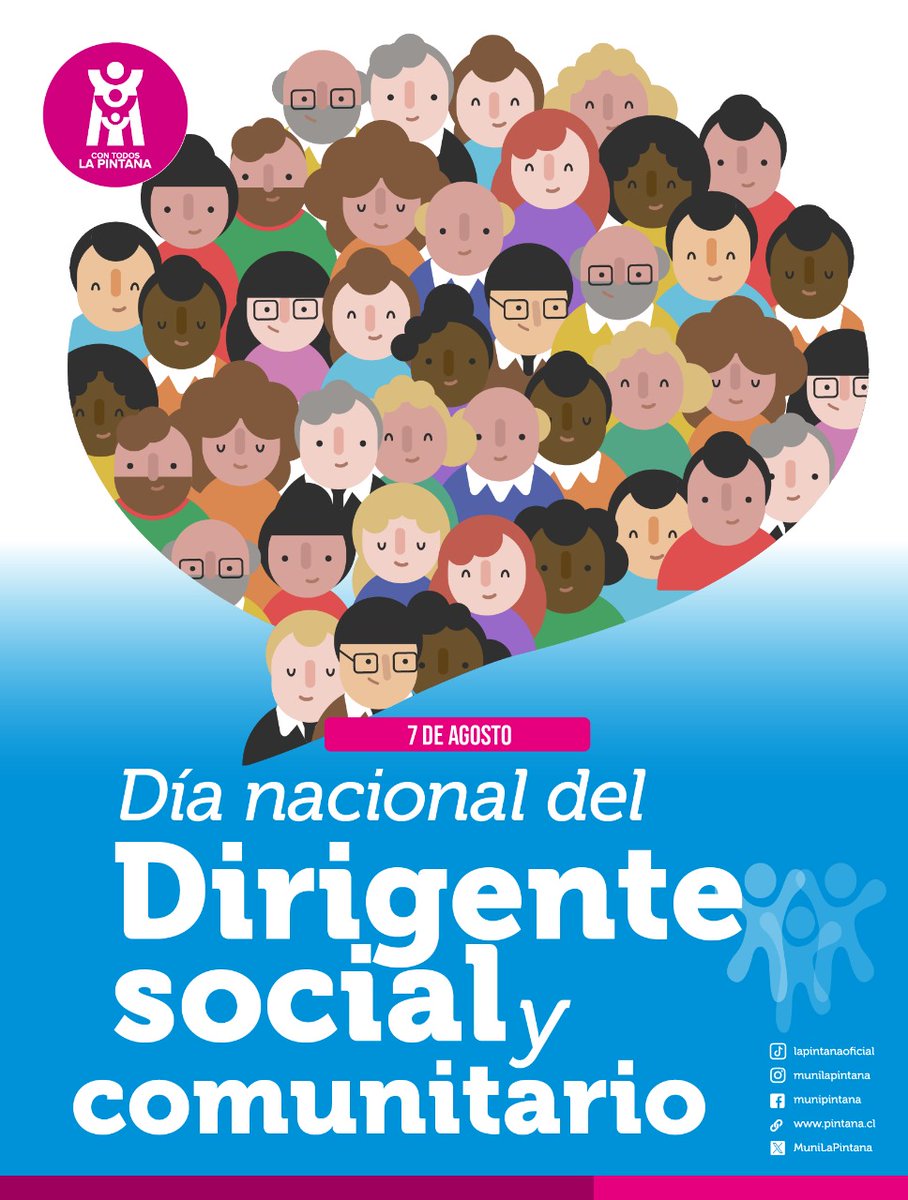 Ser dirigente social en La Pintana es un acto heroico. Ellos y ellas organizan a la comunidad, mantienen viva la identidad del barrio, trabajan por los demás y lo hacen solo por amor a sus vecinos. Gracias por su dedicación incansable. ¡Feliz día! 💜🦋💪