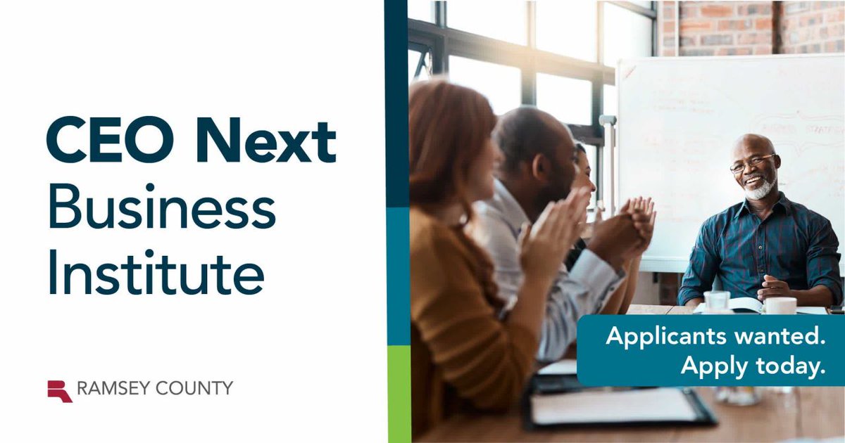 Full Stack Saint Paul (@fullstackstp) on Twitter photo 🚀 Saint Paul Founders: Ready to scale?
<a href="/RamseyCounty/">RamseyCounty</a> is now accepting applications for the 𝗖𝗘𝗢 𝗡𝗲𝘅𝘁 𝗕𝘂𝘀𝗶𝗻𝗲𝘀𝘀 𝗜𝗻𝘀𝘁𝗶𝘁𝘂𝘁𝗲—a program for second-stage companies (10–99 employees, $1M–$50M in revenue).
✅ Market research
✅ Strategic consultation
✅ Growth 🚀 Saint Paul Founders: Ready to scale?
<a href="/RamseyCounty/">RamseyCounty</a> is now accepting applications for the 𝗖𝗘𝗢 𝗡𝗲𝘅𝘁 𝗕𝘂𝘀𝗶𝗻𝗲𝘀𝘀 𝗜𝗻𝘀𝘁𝗶𝘁𝘂𝘁𝗲—a program for second-stage companies (10–99 employees, $1M–$50M in revenue).
✅ Market research
✅ Strategic consultation
✅ Growth