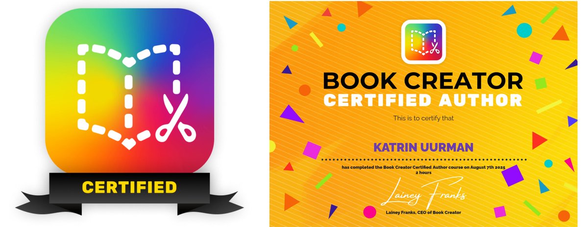 Meanwhile I renewed my <a href="/BookCreatorApp/">Book Creator Team</a> certificate! 🥳 #LifelongLearning