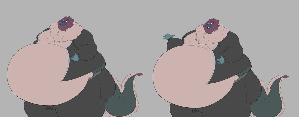 SwirlsChunks's tweet photo. Commssion for a friend. A v tuber with increasing sizes~ https://t.co/V3a3HseKeI