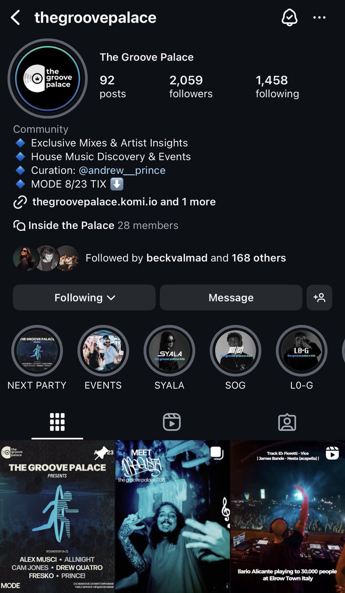 peep my new mix i made for the groove palace 

jam packed with megusta ID’s 

just had an interview with them and shared some of my lore, go on IG and check it out 

on.soundcloud.com/zKGfFfeQJHPuKO…