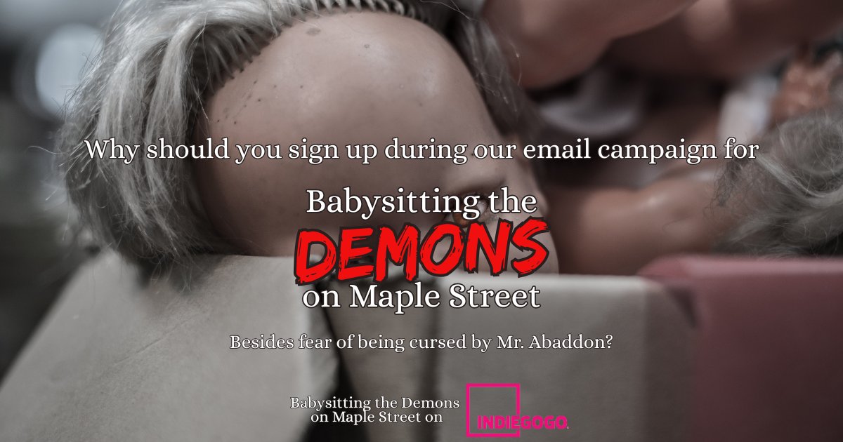 Coming back here to touch base with my #MutantFam... I'm making a movie and we have a Pre-Launch campaign! Search "Babysitting the Demons on Maple Street" on IndieGoGo, or click indiegogo.com/projects/--324… to sign up. You'll get secret perks, discounts, and more!