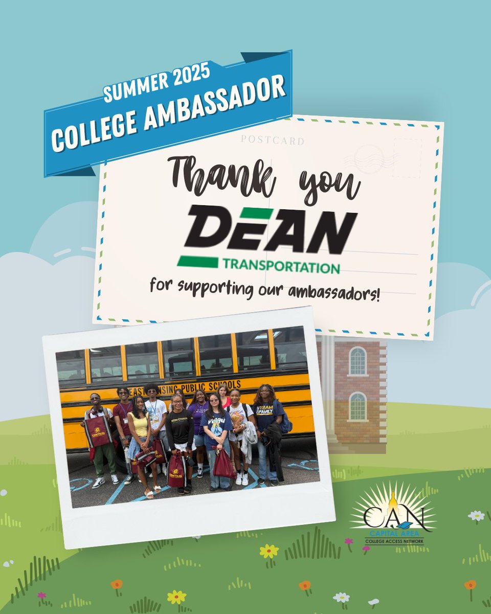 Our college ambassadors wouldn't have been able to have amazing experiences at six different colleges without the support of Dean Transportation! Thank you for helping make our summer ambassador program possible!
