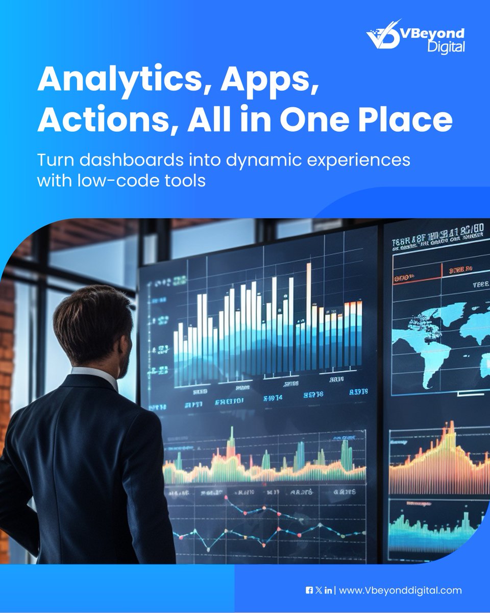 VBeyond_Digital's tweet image. No more tool toggling.
With Power BI + low-code tools like Power Apps & Power Automate, teams can analyze, act & automate—right from the report.
vbeyonddigital.com/services/power…
#PowerBI #LowCodeTools #WorkflowAutomation #DataDriven