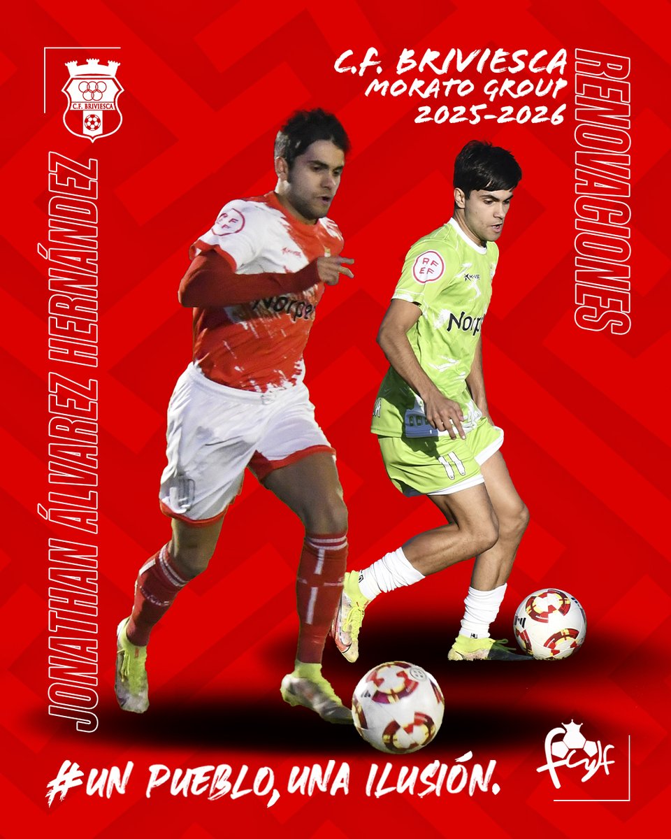 𝗖𝗢𝗠𝗨𝗡𝗜𝗖𝗔𝗗𝗢 𝗢𝗙𝗜𝗖𝗜𝗔𝗟 | 𝗥𝗘𝗡𝗢𝗩𝗔𝗖𝗜𝗢𝗡𝗘𝗦
👉Jonathan Álvarez renueva x el BRIVI
✅Seguirá la valentía y el desborde x la banda izquierda del ataque burebano⚽️
➡️Tras lesión "Vuelve más FUERTE" lo demostrará en el verde del Municipal
#JoniSeQueda❤🤍#AupaBrivi