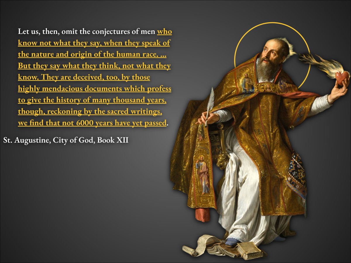 St. Augustine on the earths age.