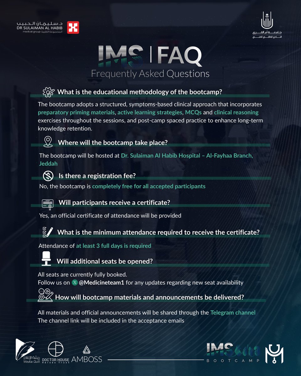 Your most asked questions — officially answered 
Everything you need to know about #IMSBootcamp 🧩