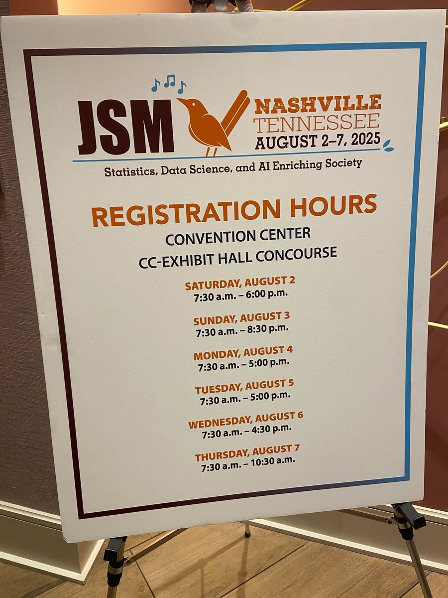 VT_biostats's tweet image. Team CBHDS showed up in full force at #JSM2025! From presenting cutting-edge research to connecting with fellow statisticians, we made the most of every moment. Big thanks to everyone who stopped by, supported our speakers, or joined in the conversations. Until next year! 🧠📊🎤