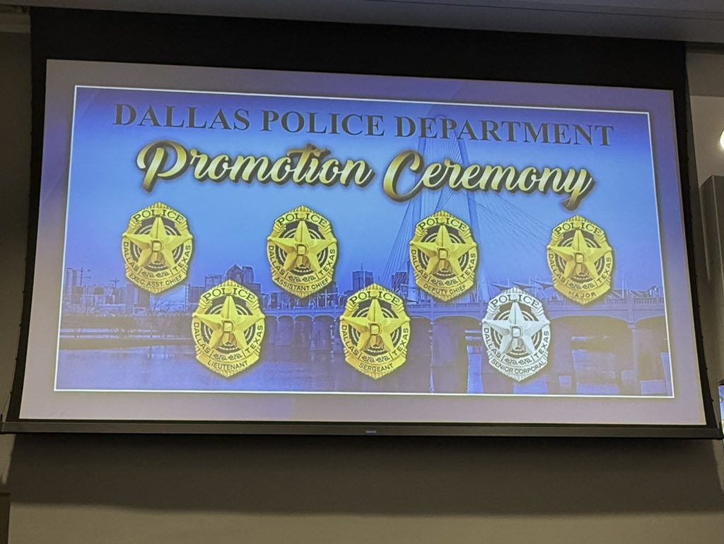 👏 Congratulations to all the Dallas Police Officers promoted today! From Senior Corporal to Executive Assistant Chief — your dedication and leadership continue to make our city proud. 💙👮‍♀️👮‍♂️ #DallasPD #Leadership #PromotionDay