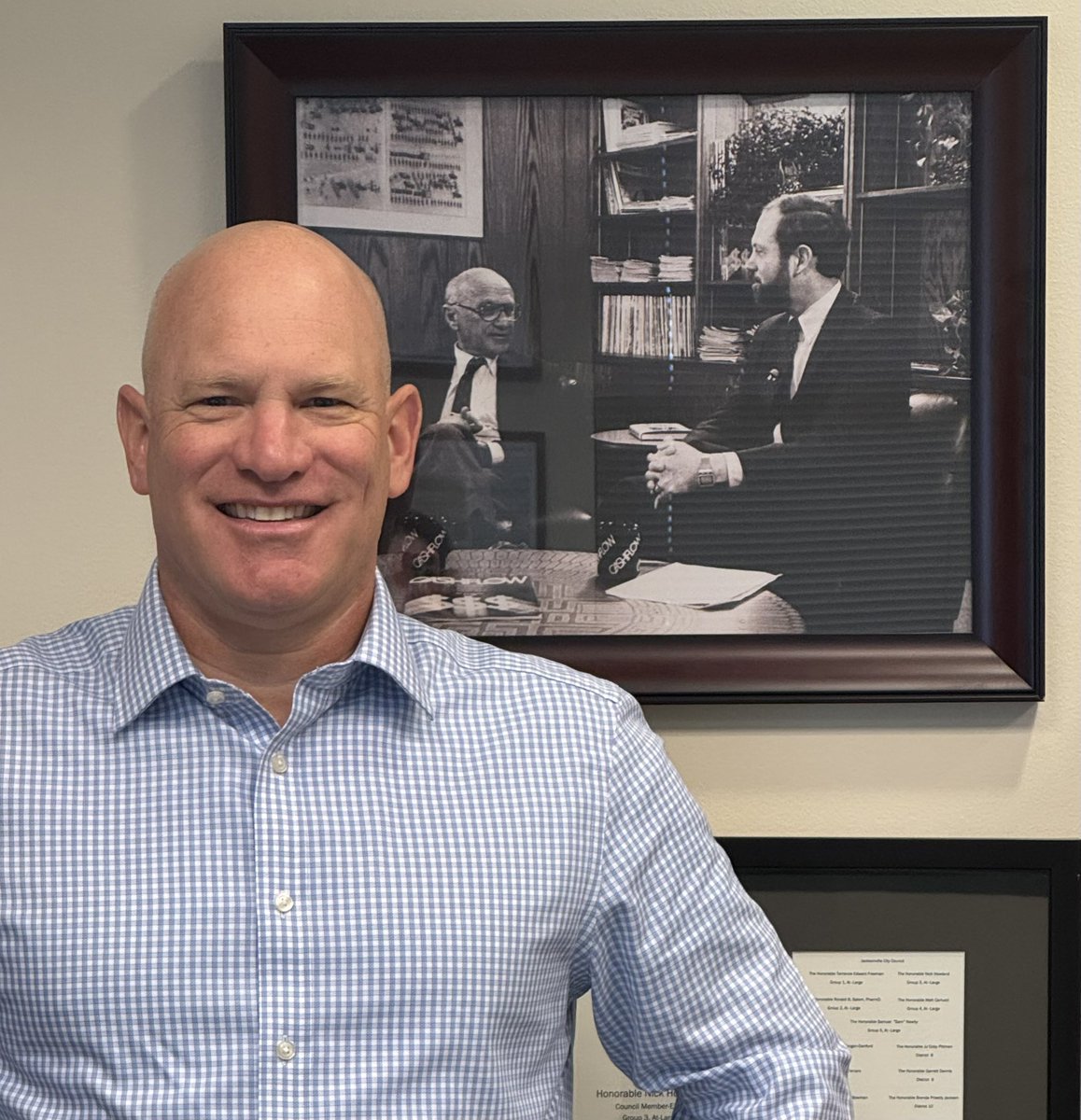 As we start the month-long process of putting the City budget through the wringer this morning, I wanted to echo what I said at our last Council meeting … and learned from Milton Friedman (pictured here with my Dad).

** An extra dollar in the hands of the taxpayer is ALWAYS