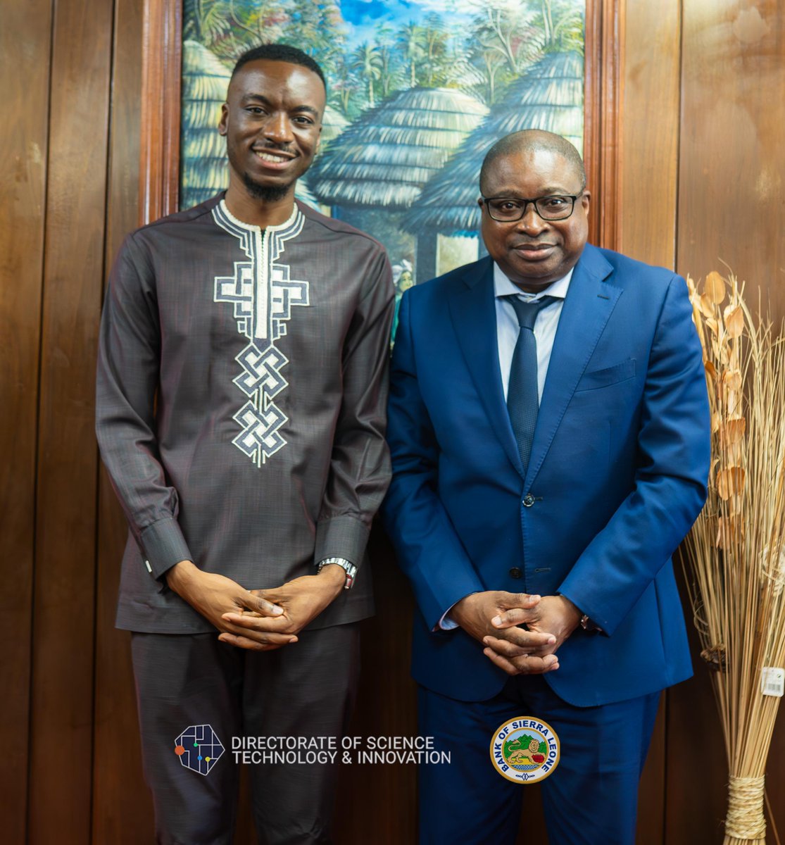 Sierra Leone is ready for Web3!

Met with Bank Governor Dr Ibrahim Stevens to chart how blockchain solutions can enter our Fintech Sandbox.

Proud to represent <a href="/ChristexFndn/">Christex Foundation 🔥🇸🇱</a> in shaping regulatory frameworks that will position Sierra Leone as a blockchain innovation hub in Africa!