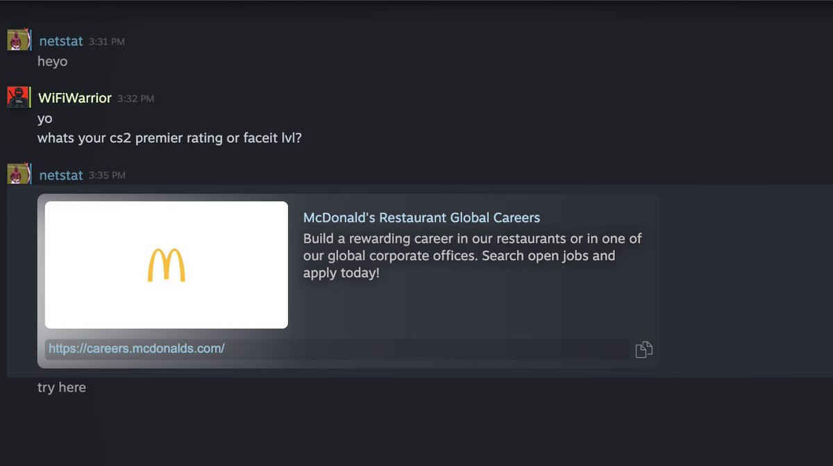 netstatcs2's tweet image. Trolling scammers never gets old... still don't understand how they operate with the new trade reverse, but I will find out at some point. 😅