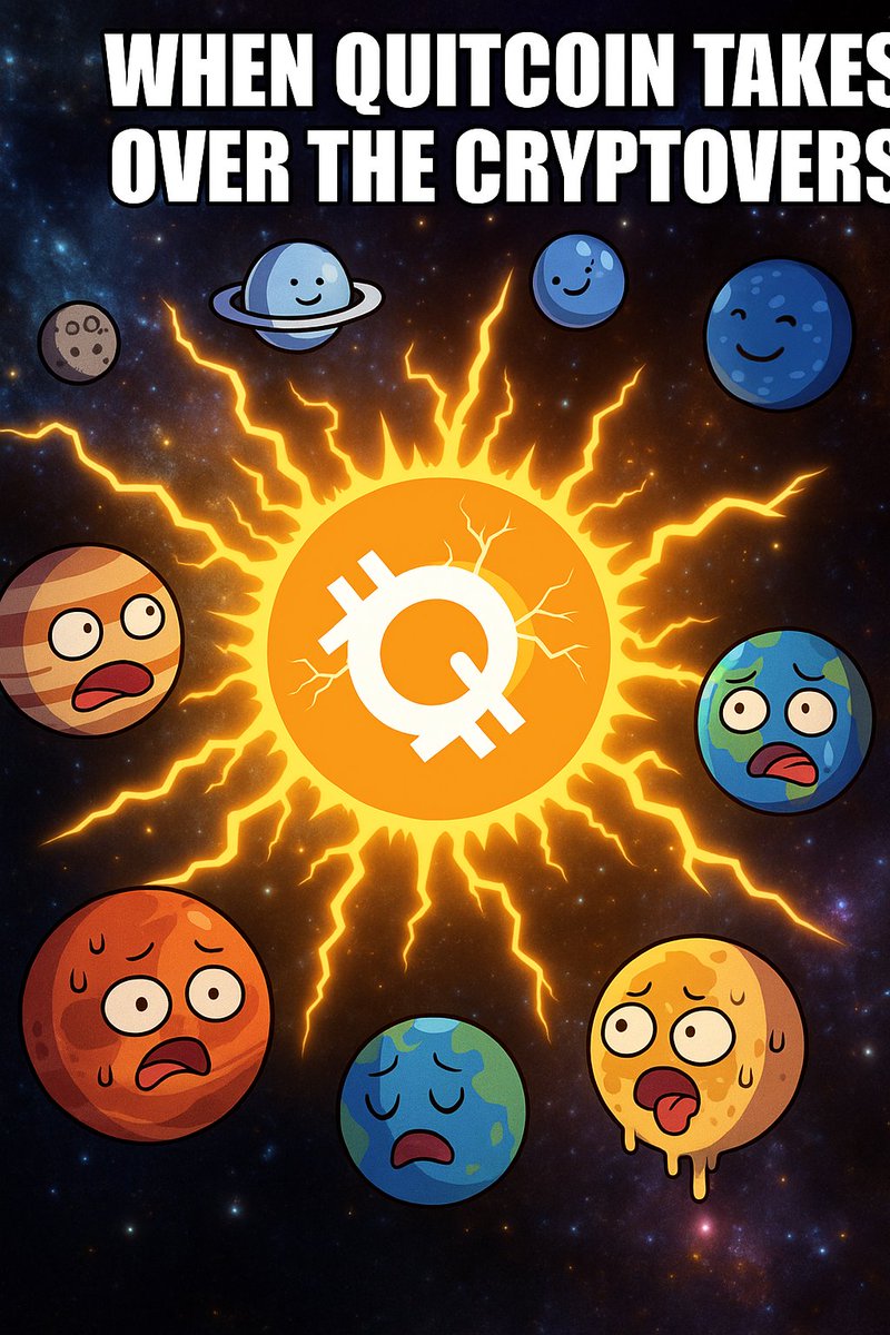 When <a href="/_Quitcoincrypto/">Quitcoin</a>  takes over the crypto verse, where would you be and what will you be doing?

That day would be for those who HODL.

Quit doubting
Quit fruitless hustle
Embrace #Quitcoin and begin your journey to $$ immunity