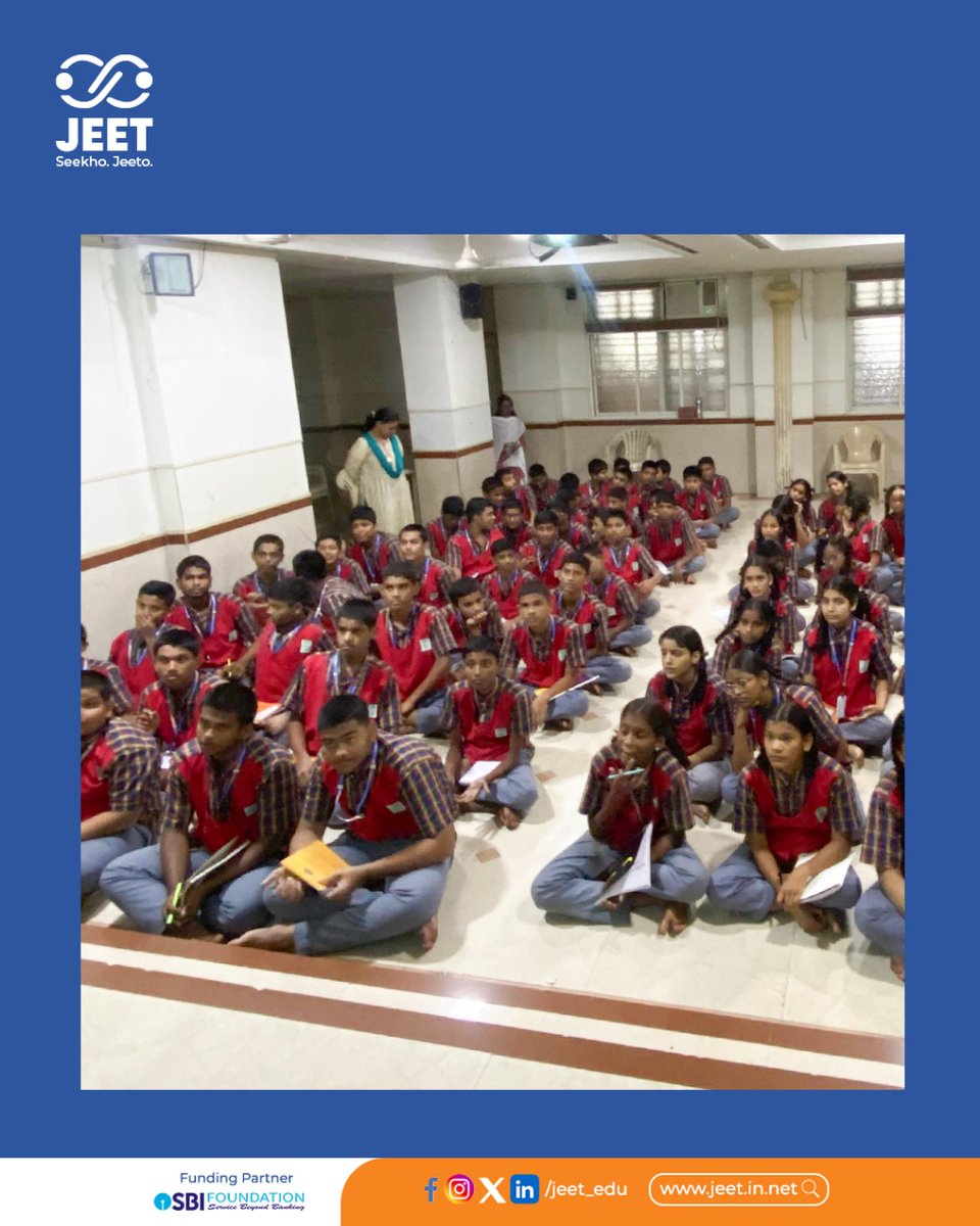 edu_jeet's tweet image. Smart learning begins here! JEET brings digital learning to Class 8 & 9 at Lion M.P. Bhuta School, led by Director Raghu Pilka & Team JEET. #JEET #SmartLearning