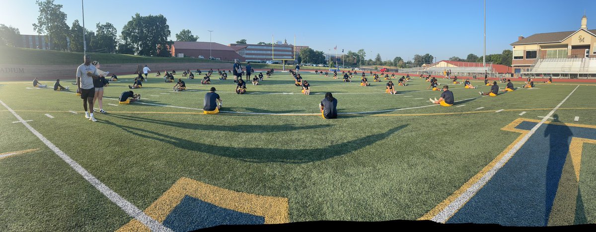 Good Morning #SpireNation …We are working to WIN!! #FirstCityU 🔵💫🟡