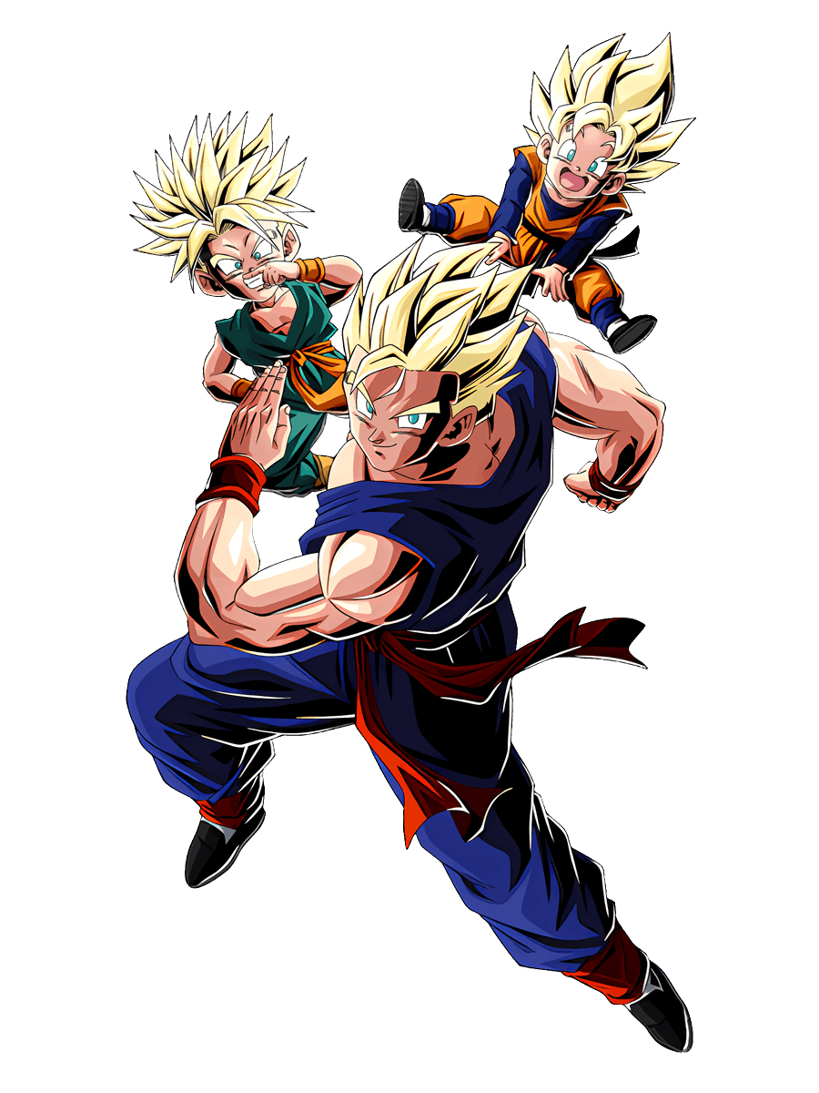 超サイヤ人孫悟飯(青年期)+超サイヤ人トランクス(幼年期)&超サイヤ人