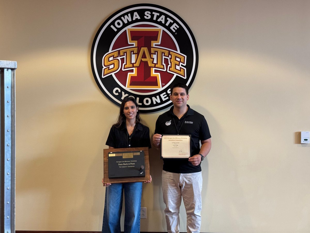SofiCominelli's tweet image. Such an N-sightful experience at the NUE Hackathon 2025 with this amazing K-State team!

We mixed stats, agronomy, and novelty, while focusing on clarity, usefulness, and reproducibility.

Great work with Gustavo Roa, Raghav Joshi, and Bryan Rutter!#KStateAgronomy