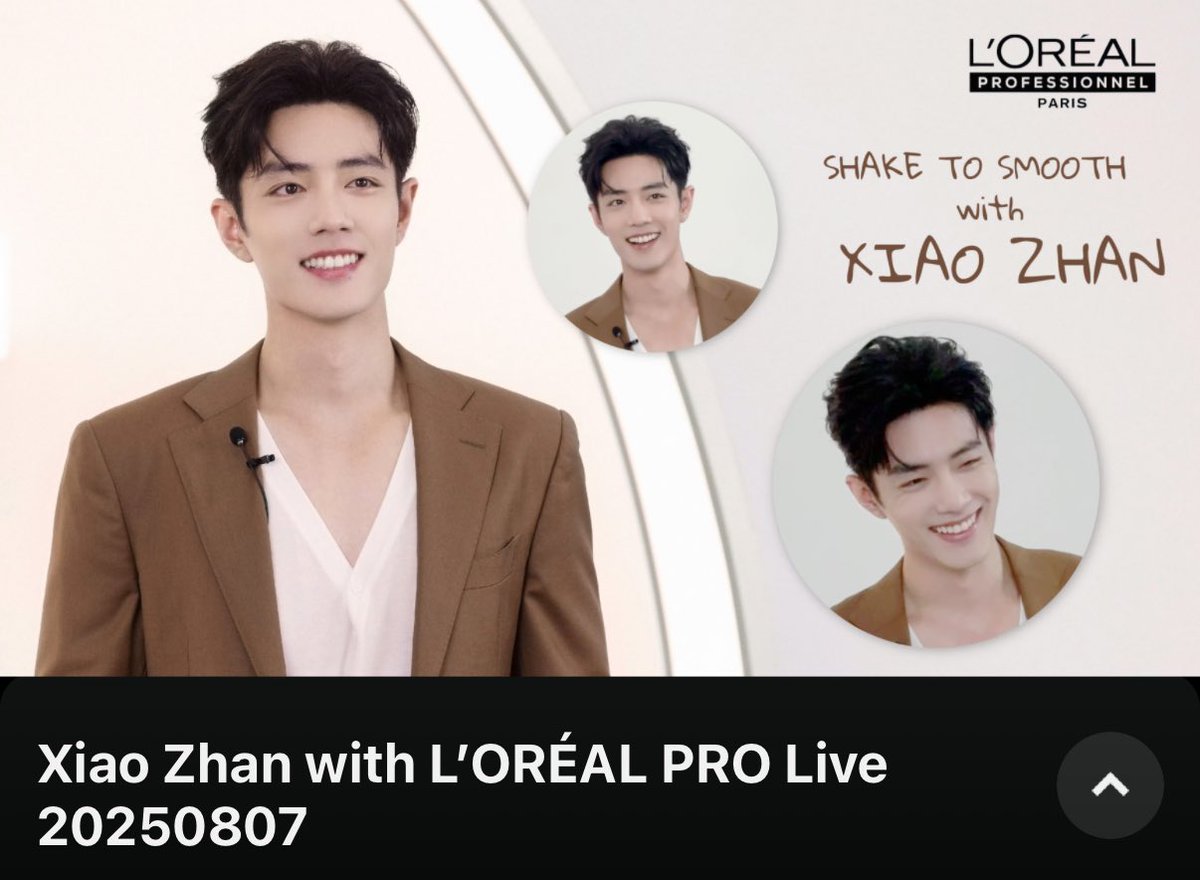 Full L’ORÉAL PRO with #XiaoZhan Live 20250807

34 minutes
▶️ youtu.be/J2K6YLLohog?si…

LOREALPRO XZ SHAKE PARTY

#XiaoZhanLorealProLive25 
#XiaoZhanxLorealPRO