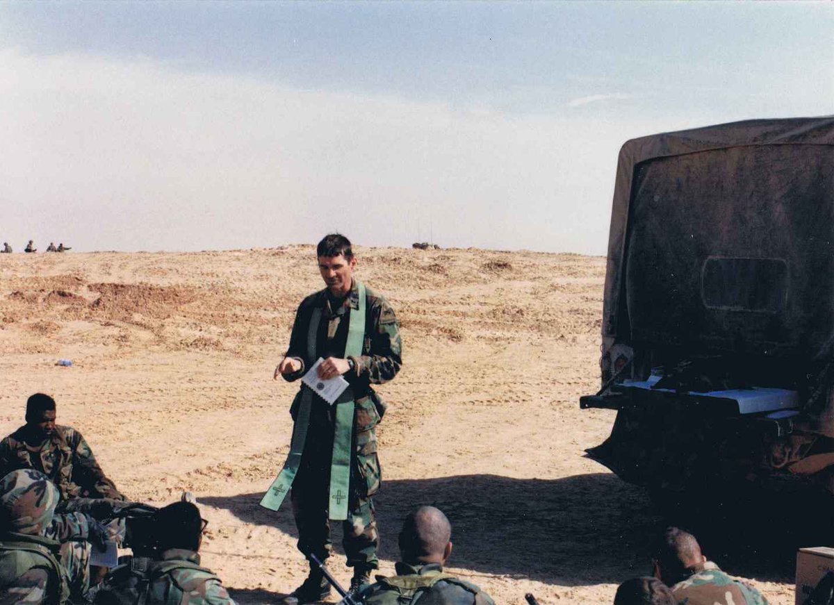 armychaplain's tweet image. On this date in 1990 Operation Desert Shield begins as U.S. troops deploy to Saudi Arabia in response to Iraq’s invasion of Kuwait, setting the stage for the Gulf War. This set conditions for Operation Desert Storm.  Army Chaplains were there. 

#USArmy #ArmyChaplains…