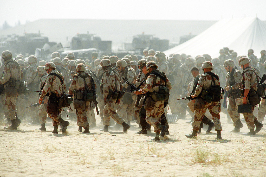 armychaplain's tweet image. On this date in 1990 Operation Desert Shield begins as U.S. troops deploy to Saudi Arabia in response to Iraq’s invasion of Kuwait, setting the stage for the Gulf War. This set conditions for Operation Desert Storm.  Army Chaplains were there. 

#USArmy #ArmyChaplains…