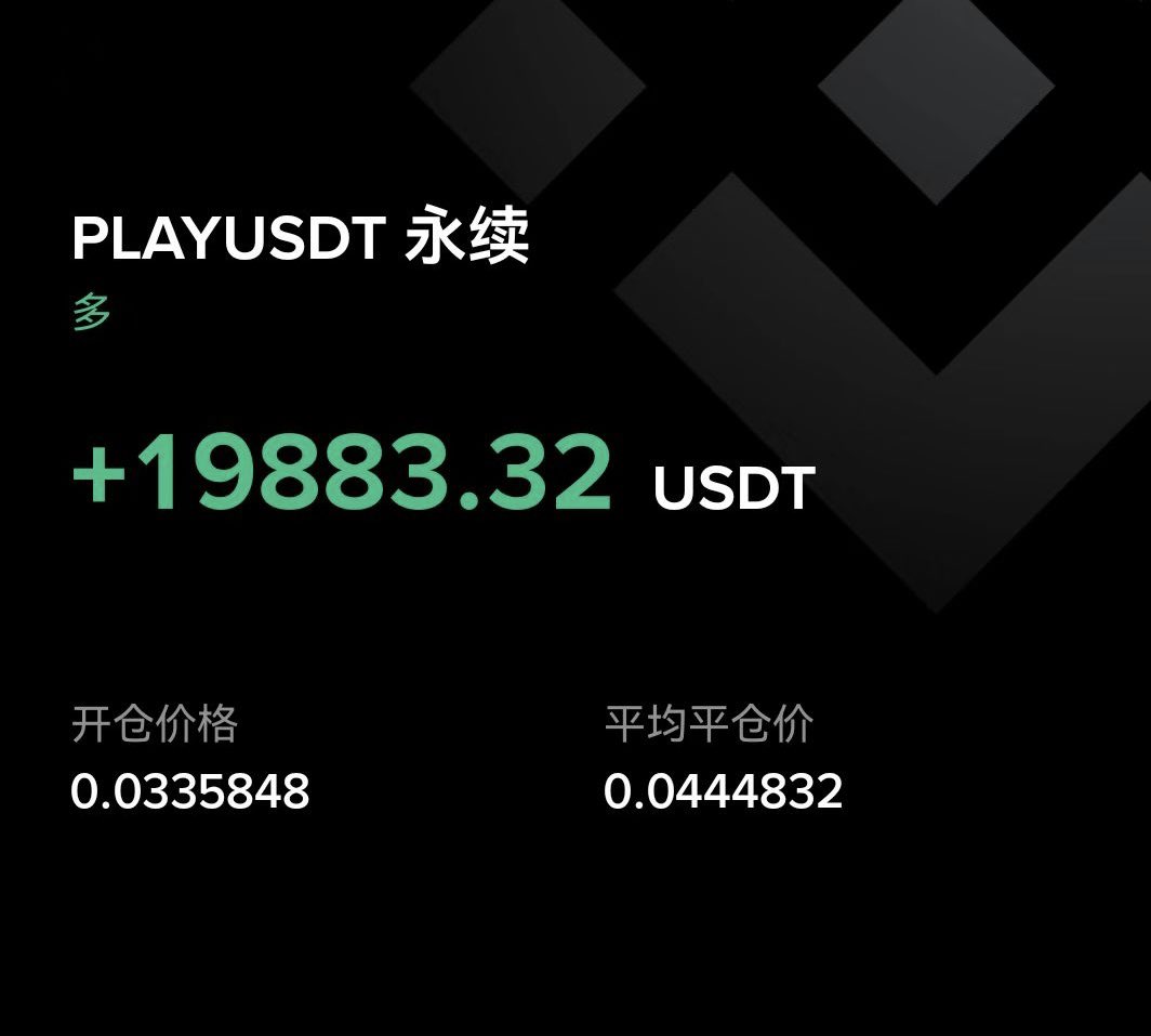 真的是卖飞比亏钱还难受啊😣
昨晚跟凯哥<a href="/kaikaibtc/">K2 Kai</a> 上车了 $PLAY 

吃了30%的涨幅卖了 还沾沾自喜觉得卖在了高点  结果原地直接拉飞

算了一下 卖飞了80000u  今晚指定是睡不着了

哎继续寻找下一个密码吧