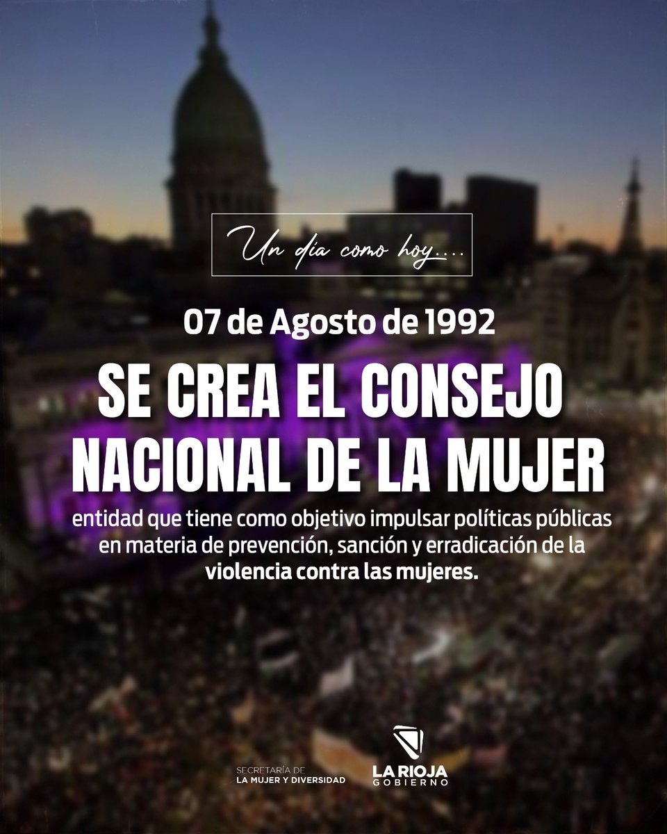 📌 Hoy más que nunca, hablar de la historia del Consejo Nacional de la Mujer es hablar de la construcción de derechos.
Un recordatorio de que nada de lo que tenemos fue gratuito y que defender las políticas de género es sostener la vida y la dignidad de millones.