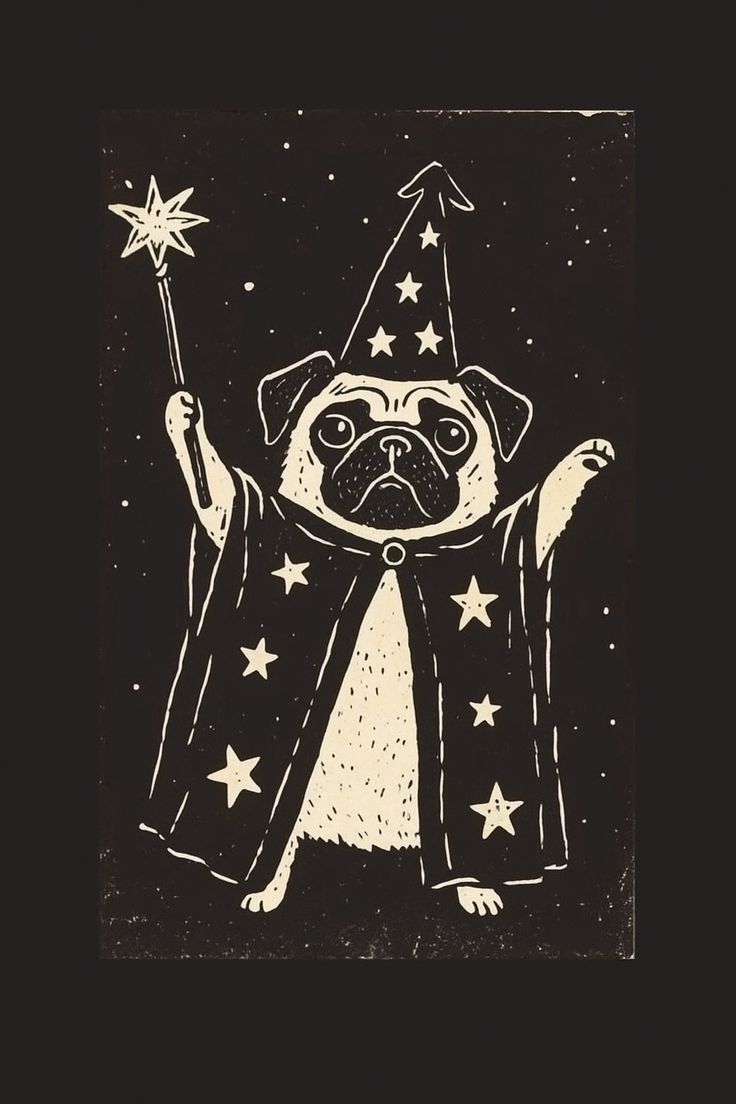 パグのウィザードリィ😙
＃PugArt