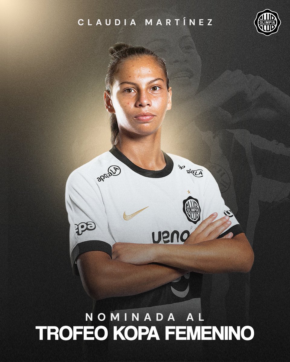 Club Olimpia (@elclubolimpia) on Twitter photo 🇵🇾 Claudia Martínez, nominada al 𝐖𝐎𝐌𝐄𝐍'𝐒 𝐊𝐎𝐏𝐀 𝐓𝐑𝐎𝐏𝐇𝐘 2025.
La jugadora de la Institución fue seleccionada por <a href="/ballondor/">Ballon d'Or</a> al premio que reconoce a la mejor juvenil del planeta.
A soñar en grande, como Olimpia acostumbra.
¡Felicidades, Claudinha! 🪄 🇵🇾 Claudia Martínez, nominada al 𝐖𝐎𝐌𝐄𝐍'𝐒 𝐊𝐎𝐏𝐀 𝐓𝐑𝐎𝐏𝐇𝐘 2025.
La jugadora de la Institución fue seleccionada por <a href="/ballondor/">Ballon d'Or</a> al premio que reconoce a la mejor juvenil del planeta.
A soñar en grande, como Olimpia acostumbra.
¡Felicidades, Claudinha! 🪄