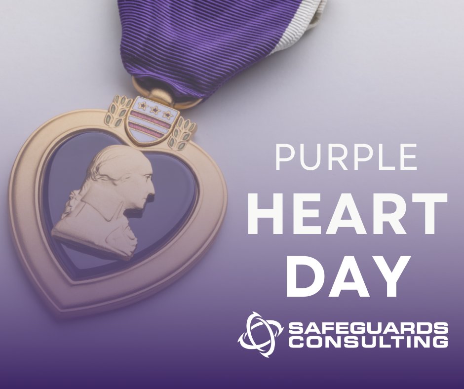 Today on #purpleheartday we honor the brave U.S. service members who were wounded or gave their lives in service to our country.

#SafeguardsConsulting #HonorAndRespect #Veterans #PurpleHeart #Gratitude