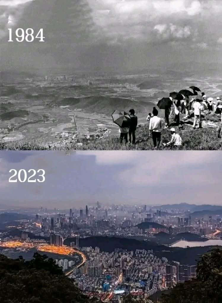 😱Shenzhen : 1984 contre 2023 🇨🇳.
Et maintenant, dites-moi ce qui freine l’#Afrique ?🤔🤔