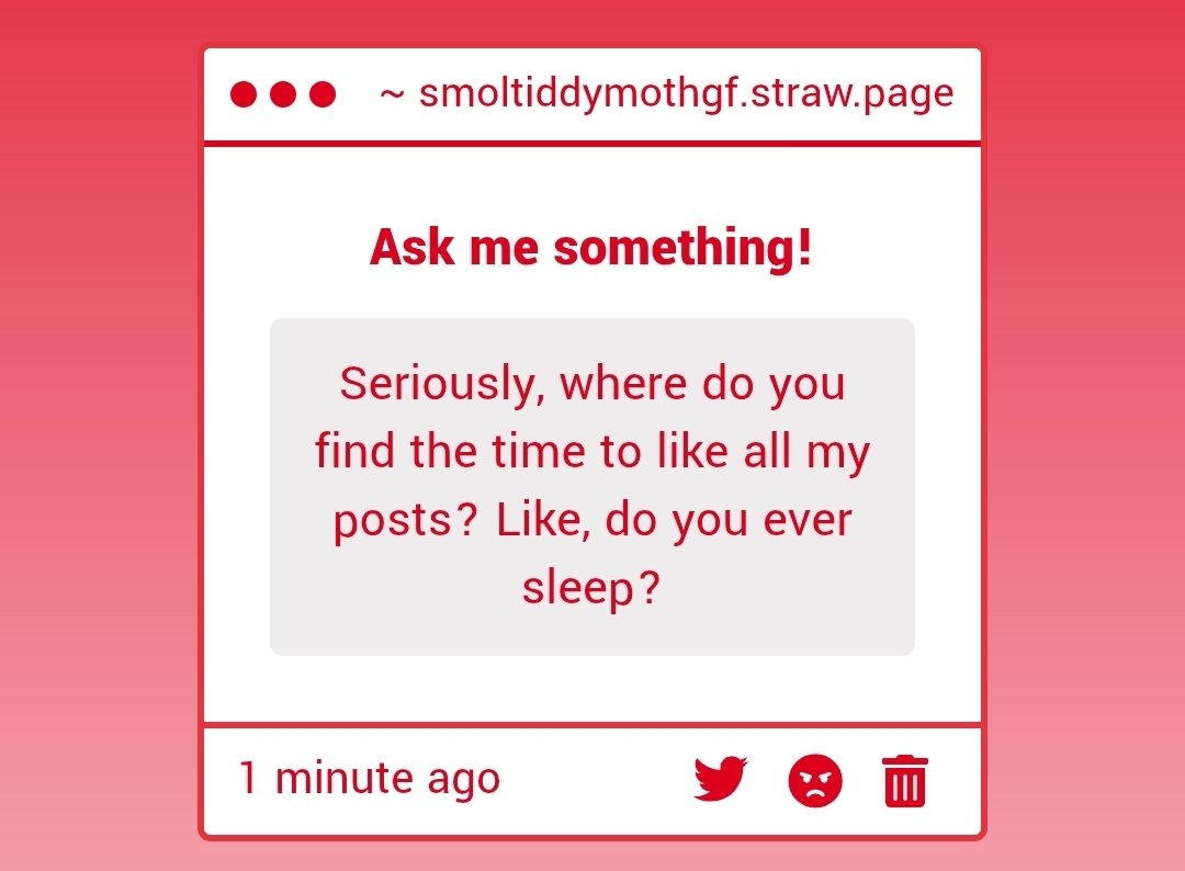 MothAnswers's tweet image. ? I rarely like posts