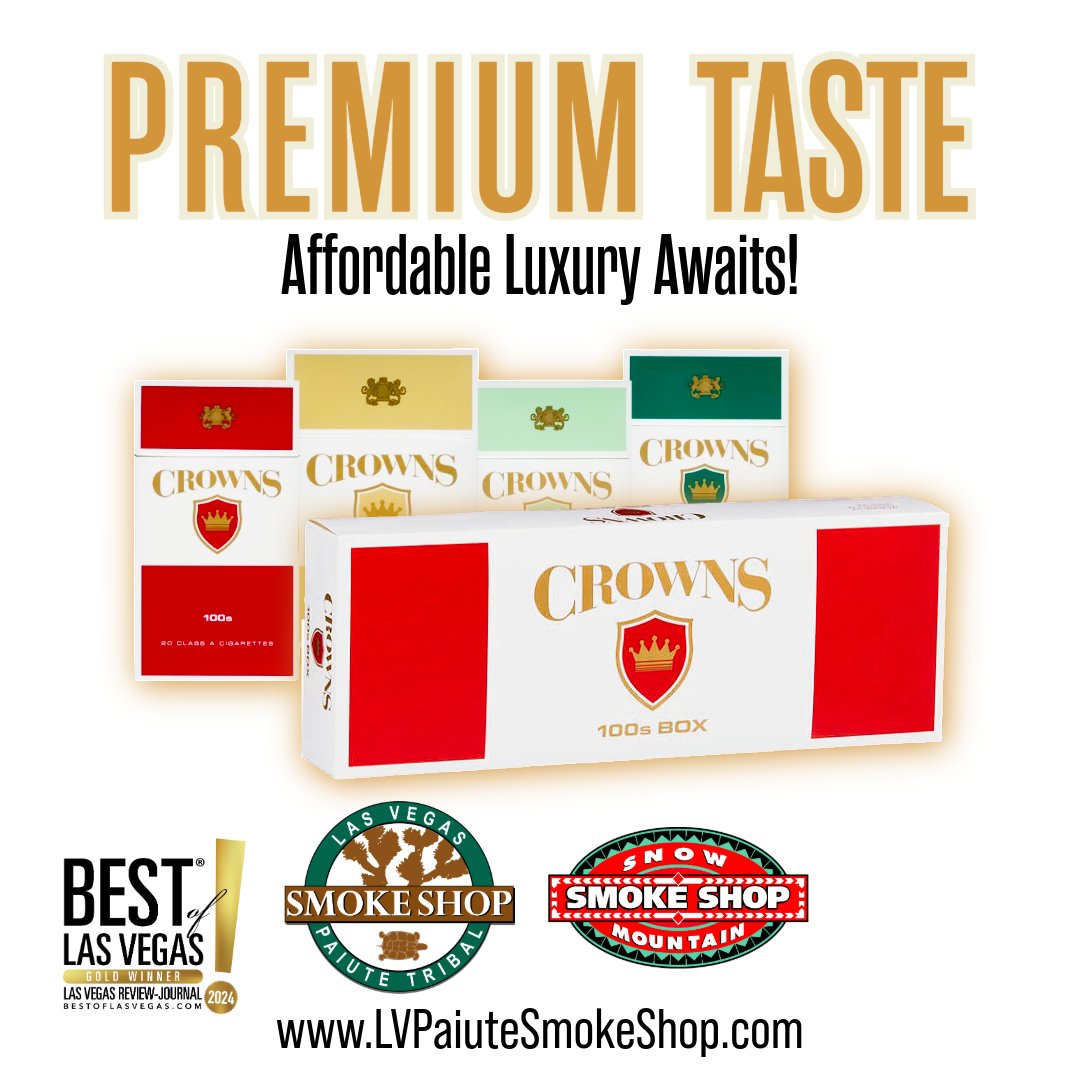 paiutesmokeshop's tweet image. 🌿 Elevate your experience with Crowns! Quality and value, perfectly combined. Try Crowns today! #SmoothExperience #AffordableLuxury - mailchi.mp/lvpaiute/exper…