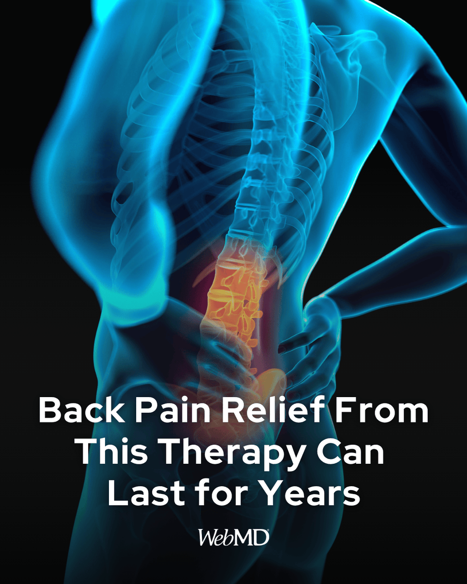A new study shows that a treatment called cognitive functional therapy (CFT), which blends physical therapy with a psychology-based approach, can give lasting relief to adults who have disabling low-back pain. wb.md/3UfjaDN