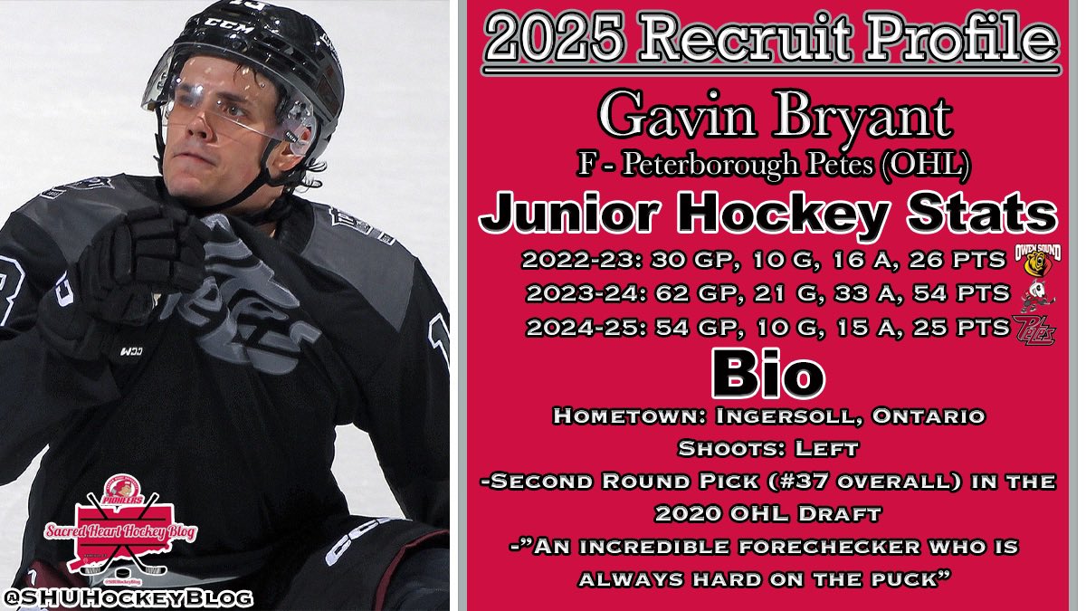 2025 Recruit Profile: F Gavin Bryant

Link: sacredhearthockeyblog.weebly.com/blog/2025-recr…

#WeAreSHU  | #RollPios | #NCAAHockey
