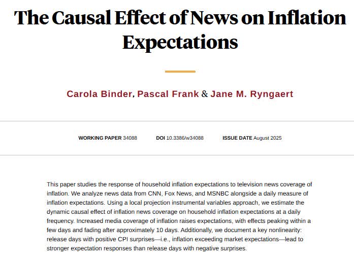 NBER (@nberpubs) on Twitter photo Media coverage of inflation has a significant and asymmetric effect on consumer inflation expectations, from <a href="/cconces/">Carola Conces Binder</a>, <a href="/PascalFrank12/">Pascal Frank</a>, and Jane M. Ryngaert nber.org/papers/w34088 Media coverage of inflation has a significant and asymmetric effect on consumer inflation expectations, from <a href="/cconces/">Carola Conces Binder</a>, <a href="/PascalFrank12/">Pascal Frank</a>, and Jane M. Ryngaert nber.org/papers/w34088