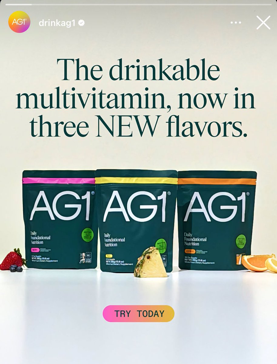 Athletic Greens launched 3 new flavors to their product line. Smart move!

I didn’t mind the original Greens taste but I wouldn’t say it tasted good.

Now I’m interested in trying again… mission accomplished 🎯