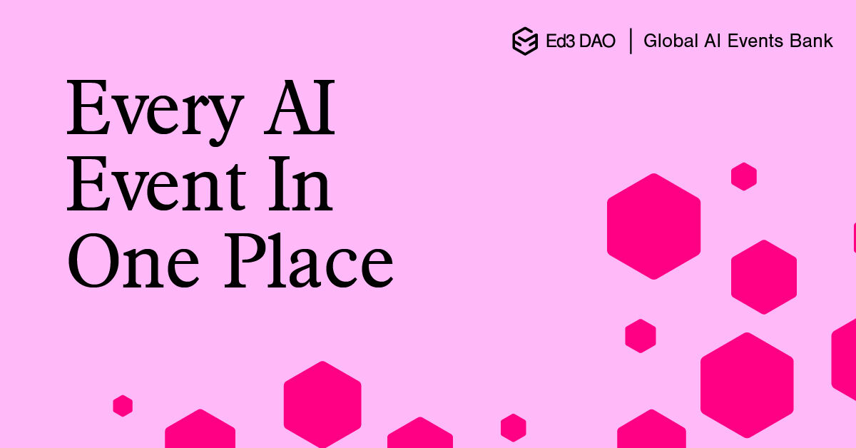 🤖 Discover the Global AI Events Bank, your ultimate guide to AI learning experiences worldwide. Keep up with the latest trends, connect with experts, and expand your horizons in the fascinating world of artificial intelligence. 

🔗 ed3dao.com/ai-events
