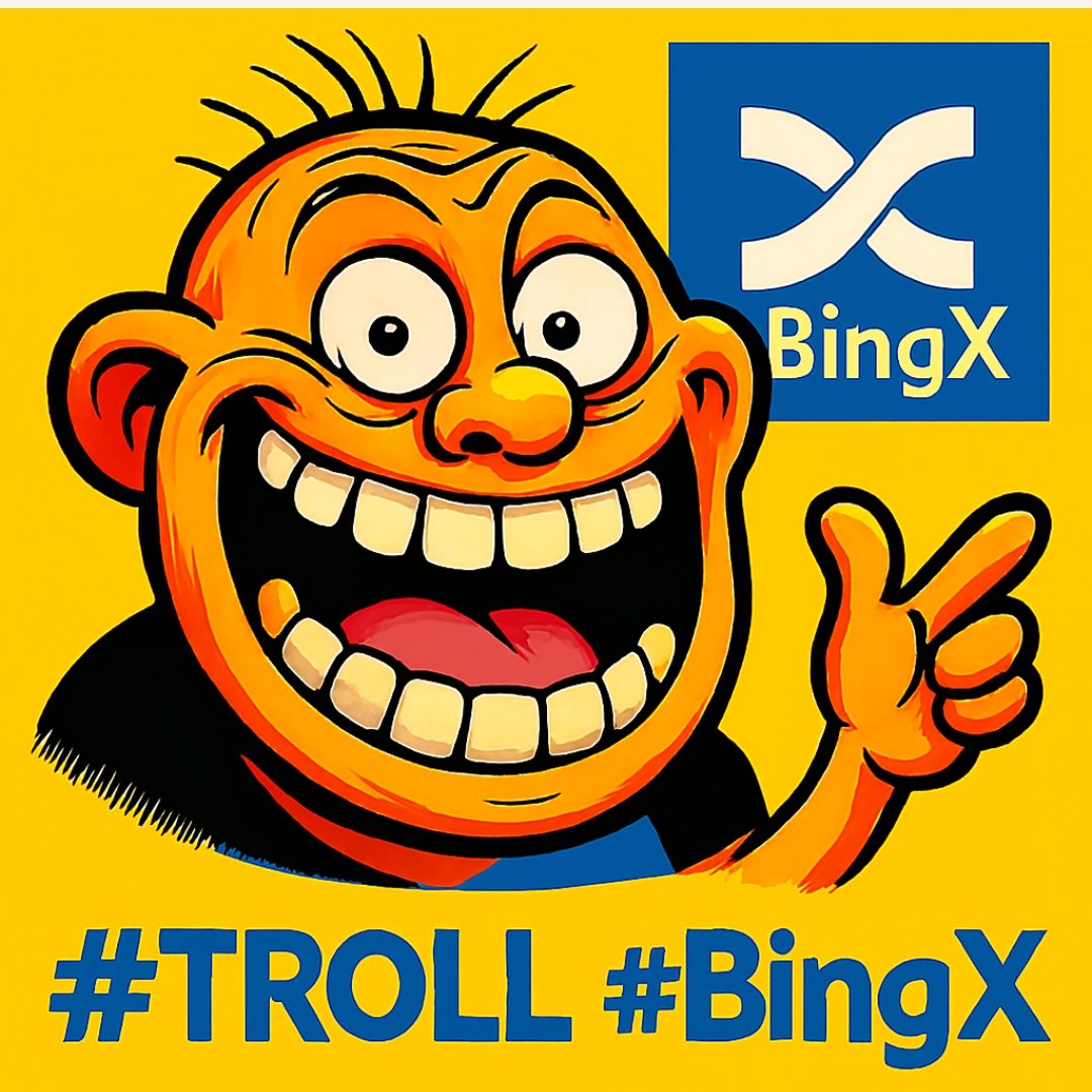 ERIC (@bonyoeric) on Twitter photo When the market dips but your meme game skyrockets 🚀💀 #TROLL #BingX.
Trade like a clown, win like a king 👑
<a href="/denisoc61263424/">@Denis K.E</a> <a href="/Nancyrhobi48/">Nancy Mwita</a> <a href="/Ayieke12226S/">Sheena Ayieke</a> <a href="/michael67595268/">Mike Best</a> - join When the market dips but your meme game skyrockets 🚀💀 #TROLL #BingX.
Trade like a clown, win like a king 👑
<a href="/denisoc61263424/">@Denis K.E</a> <a href="/Nancyrhobi48/">Nancy Mwita</a> <a href="/Ayieke12226S/">Sheena Ayieke</a> <a href="/michael67595268/">Mike Best</a> - join