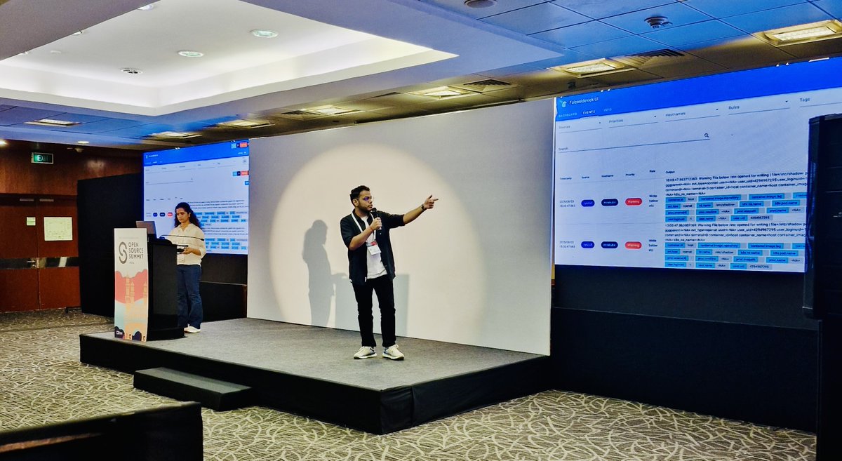 khannakshat7's tweet image. 🚀 Spoke at the first @linuxfoundation #OpenSourceSummit India🇮🇳in HYD on Aug 5
🎤Talk House full✅
💬Insightful Q&amp;amp;A
📣Received amazing feedback from industry leaders
🤝Connected with OSS folks
🌐Built great new connections
#OSSummit #OpenSource #CloudNative #Kubernetes #security